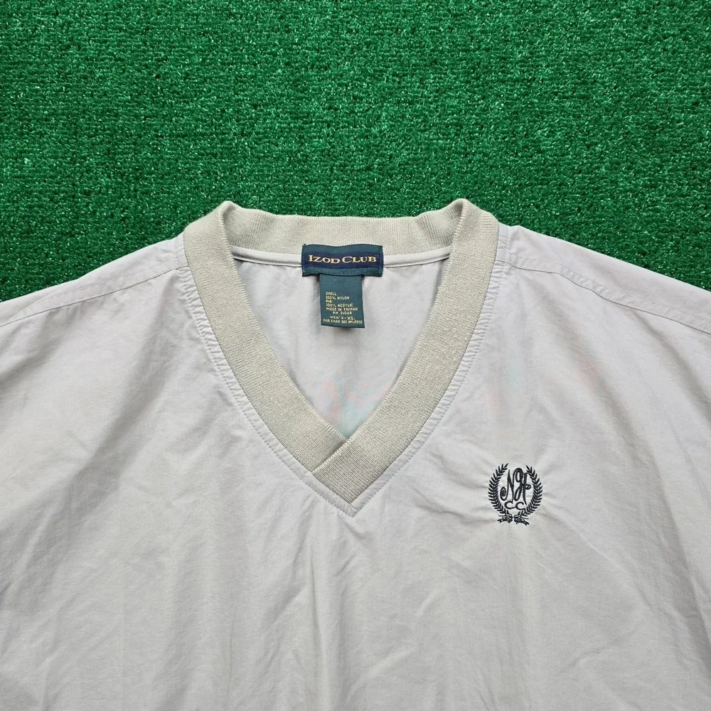 Izod Club Windbreaker Jacket Mens XL‎ Vintage Golf Norwood Hills Country Club
